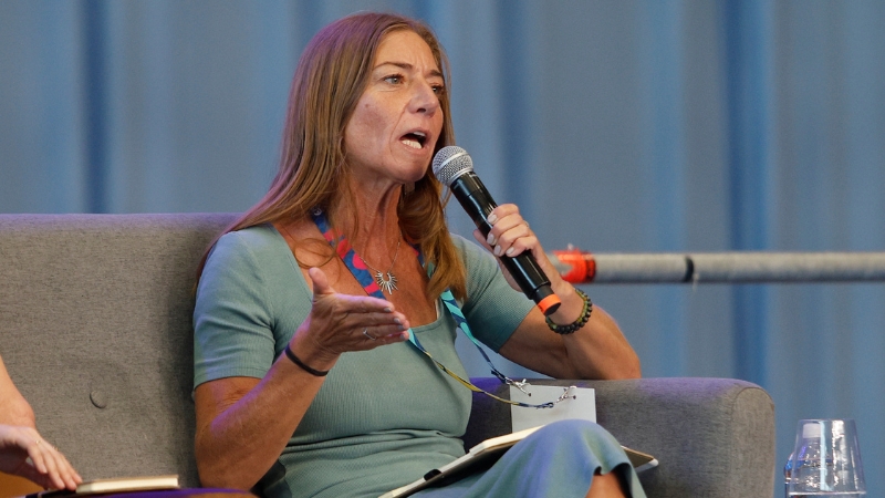 María Olivia Rivas, Coordinadora general de Trampolín, expone en Future in Play